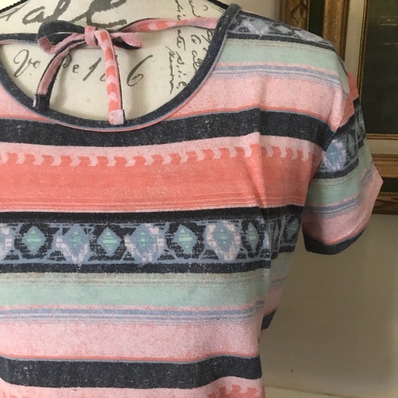 Mudd Striped Shirt Blouse - Picture 6 of 6